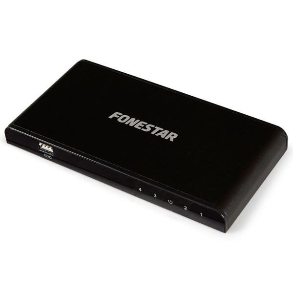 Fonestar fo-22s4e distribuidor hdmi 1 entrada 4 salidas 4k hdcp 2.2