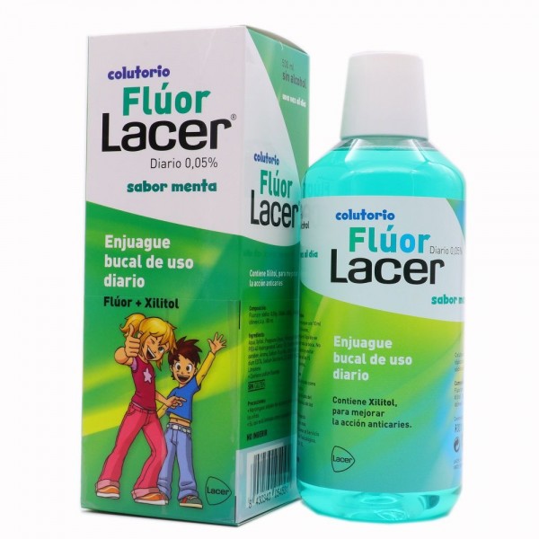 Lacer Junior Colutorio Flúor Diario 0,05% Menta 