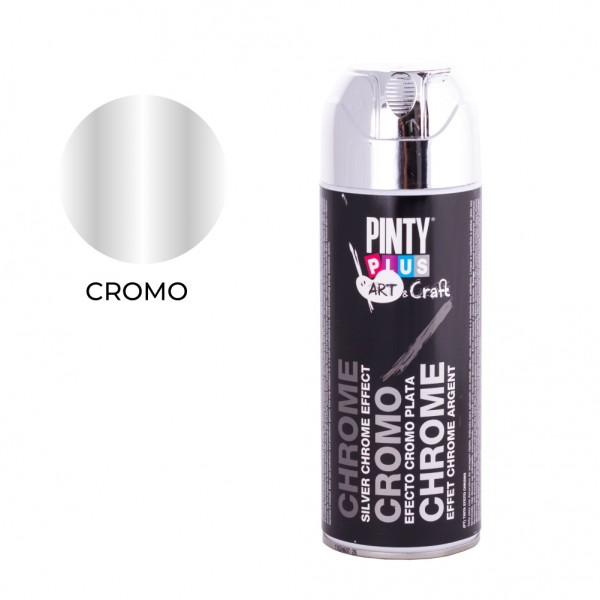 Pintura en spray art & craft 520cc efecto cromo plata c150