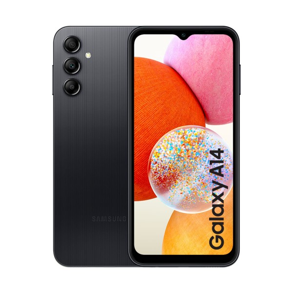 Samsung a14 black mist / 4+64gb / 6.6" 90hz full hd+