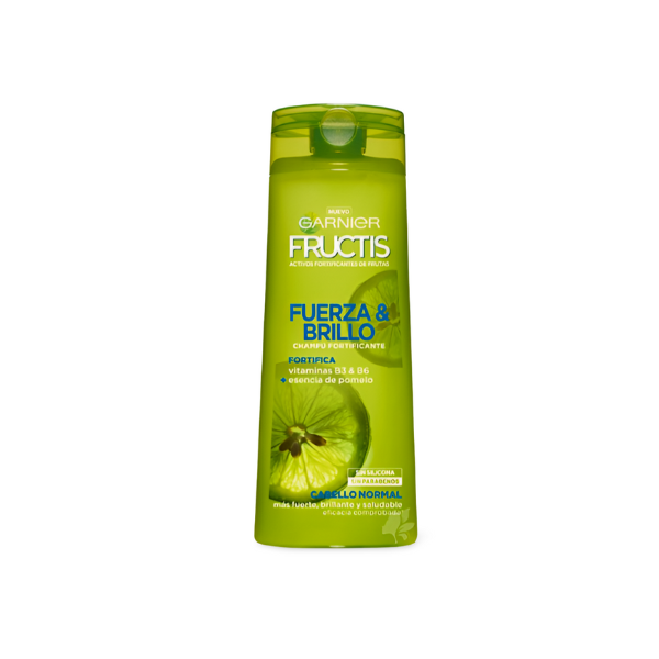 Garnier Fructis fuerza & brillo - cabello normal sin siliconas sin parabenos 360ml